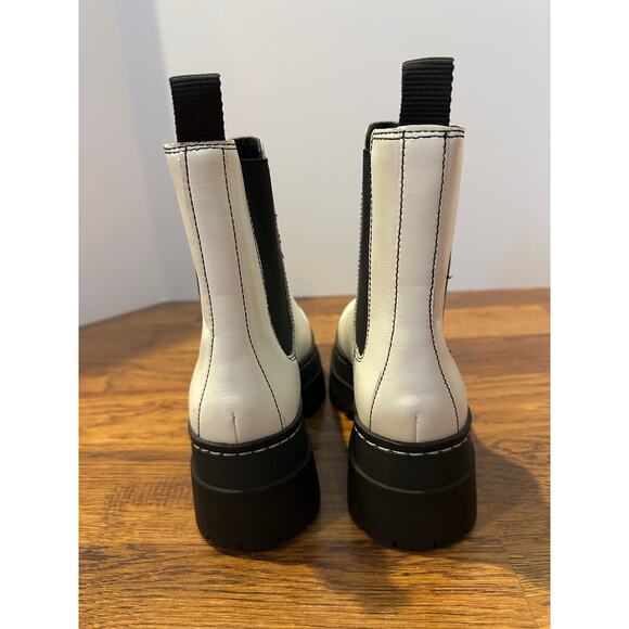 Marc Fisher Women's Pauline Platform Chelsea Boot – White – Size 5.5 Streetwear - Picture 5 of 10